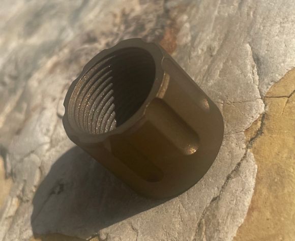 Picture of Muzzle Thread Protector .750"OD 5/8x24 Burnt Bronze Cerakote